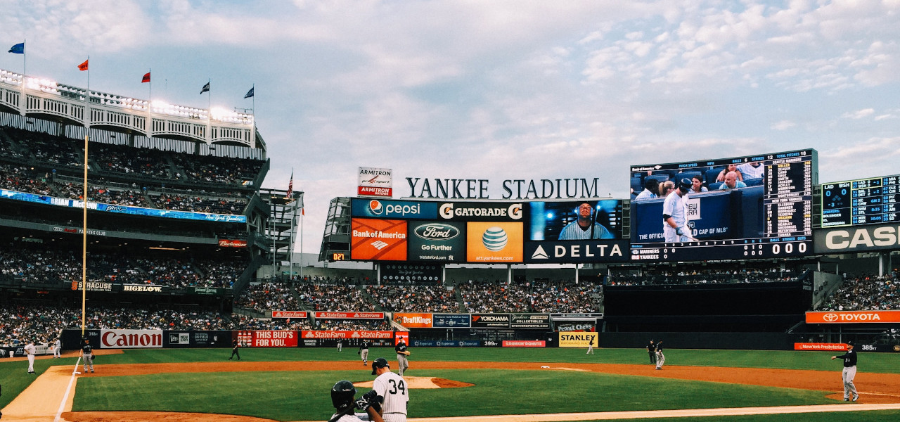 Die New York Yankees bei einem Heimspiel in der Bronx