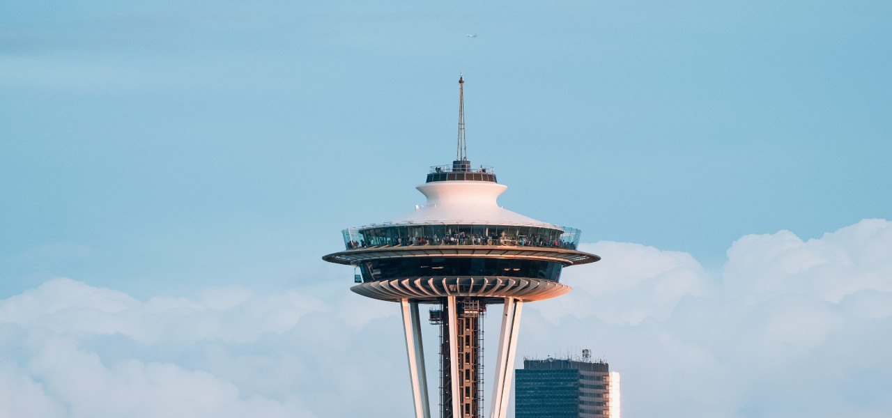 Der Space Needle Aussichtsturm in Seattle
