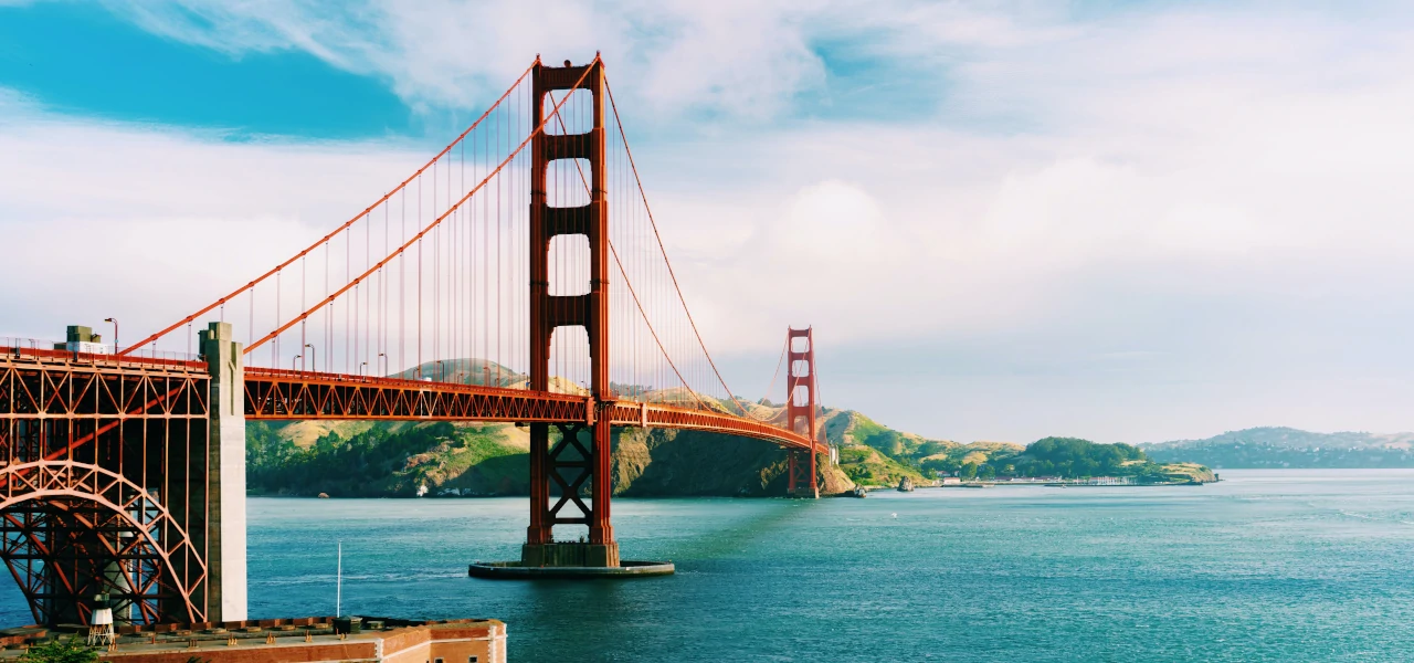 Die Golden Gate Bridge in San Francisco, Kalifornien