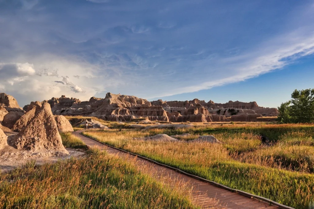 Der Badlands Nationalpark in South Dakota