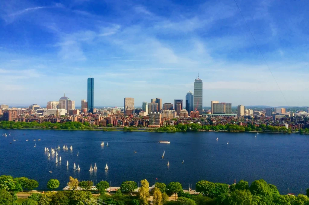 Die Skyline von Boston Massachusetts