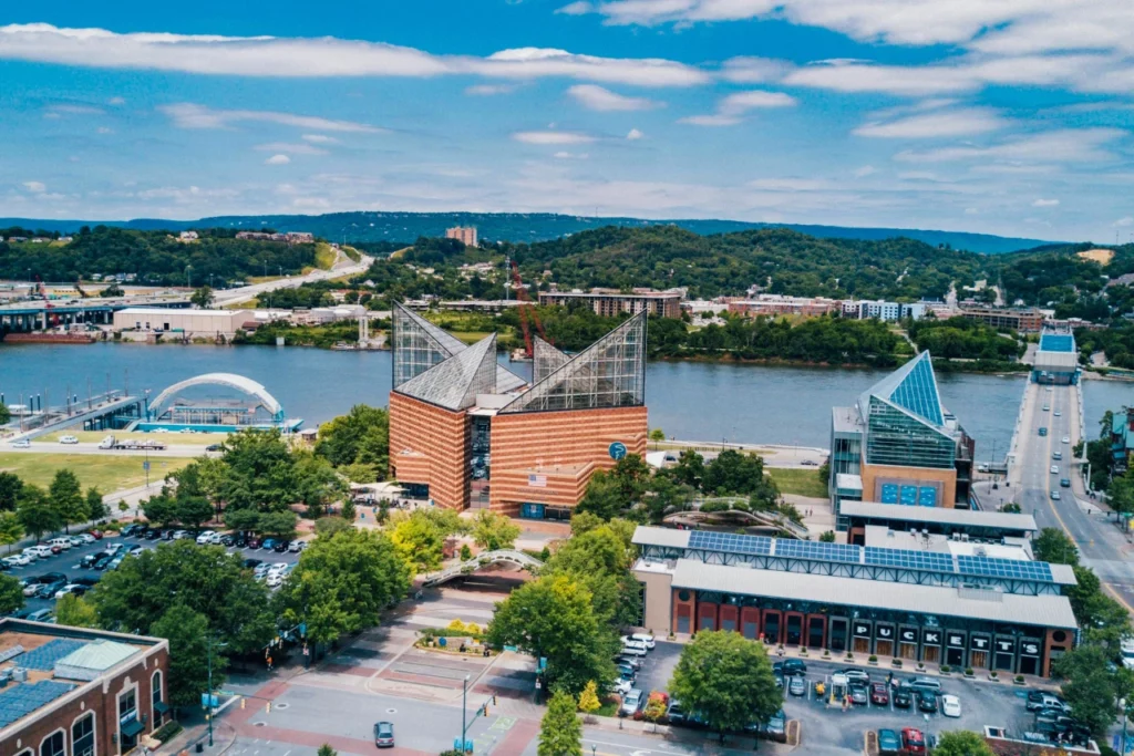 Die Stadt Chattanooga in Tennessee