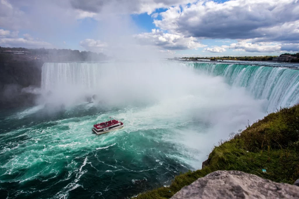 Die Niagarafälle an der Grenze zwischen New York und Kanada